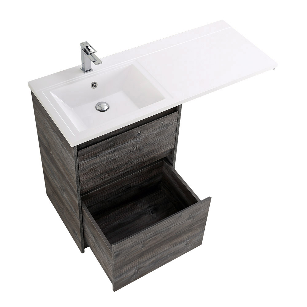 Приобрести belbagno тумба с раковиной kraft 120 см, напольная kraft-lvd-58/120-l pino pasadena, белая раковина