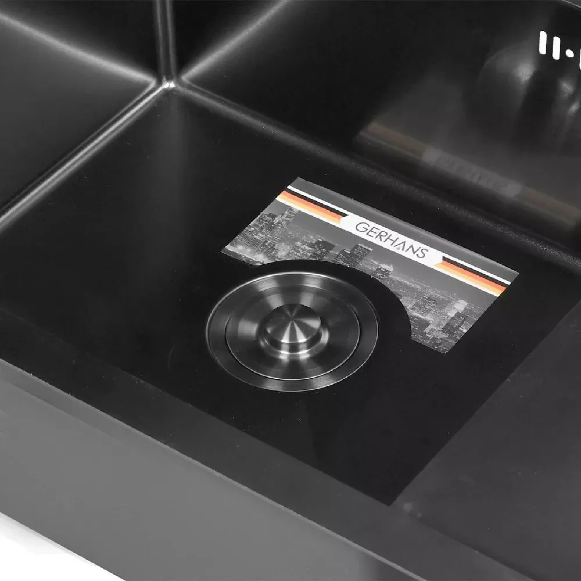 Приобрести gerhans кухонная мойка 78х51 см, левосторонняя, графит