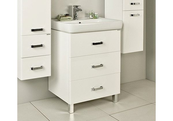 Приобрести тумба напольная с раковиной акватон америна 60м см 1a168901am010, 1wh302082, белый