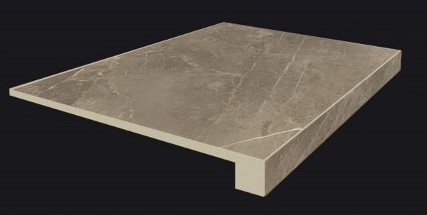 Приобрести ступень coliseumgres portofino серая 45см, фронтальная,шлифованная