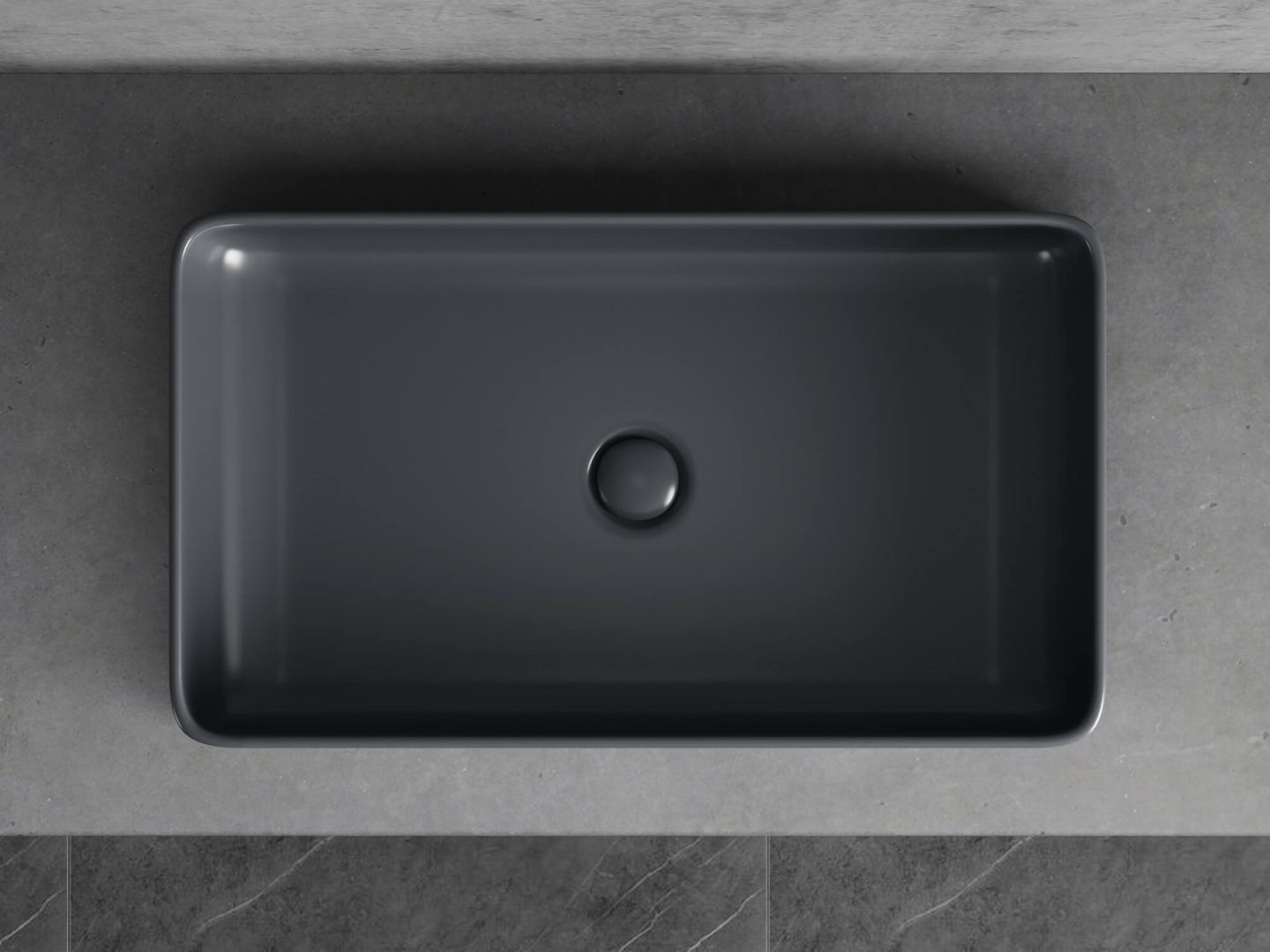 Приобрести hayzburg накладная раковина чаша 61х35 см, графит матовый hb-0038mdh