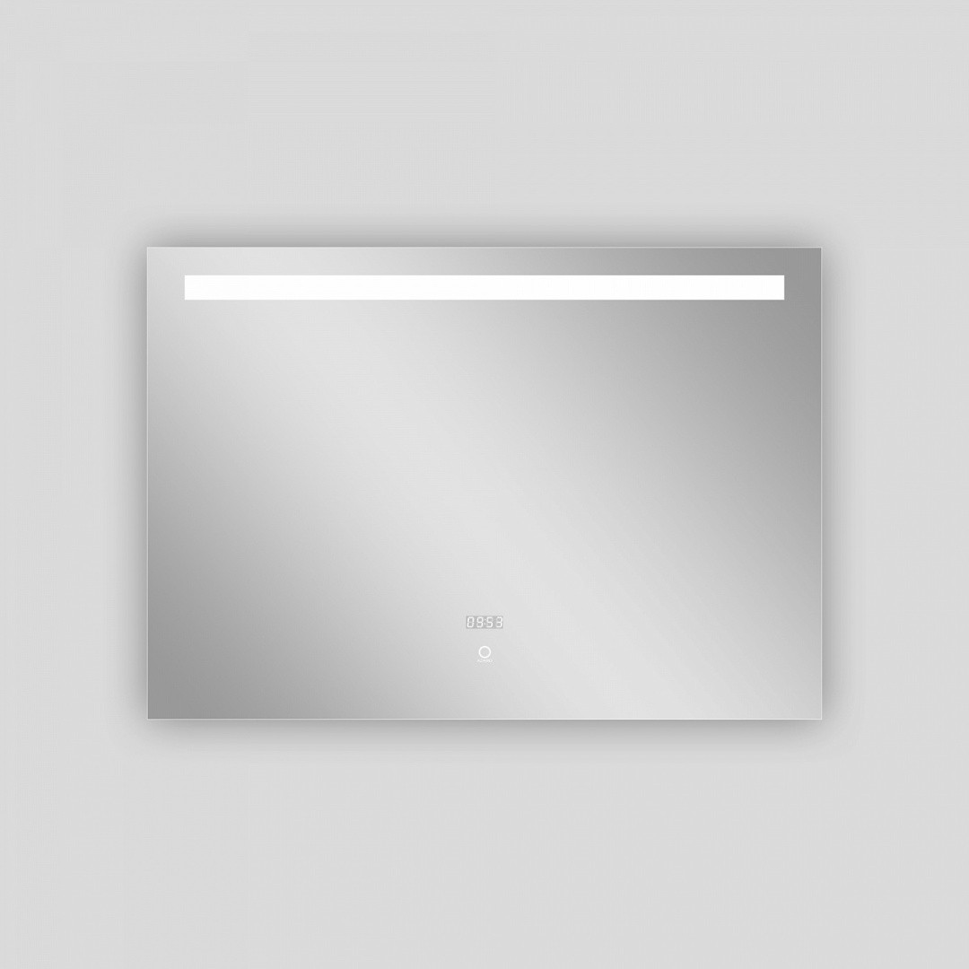 Приобрести azario зеркало 100х70 см, белый, сенсорный выключатель, диммер, часы az-z-030cs