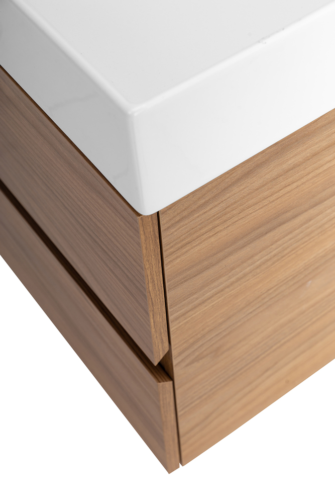 Приобрести cezares тумба подвесная с раковиной molveno 46 120 см noce chiaro, черный molveno 46-120-2c-so-nr