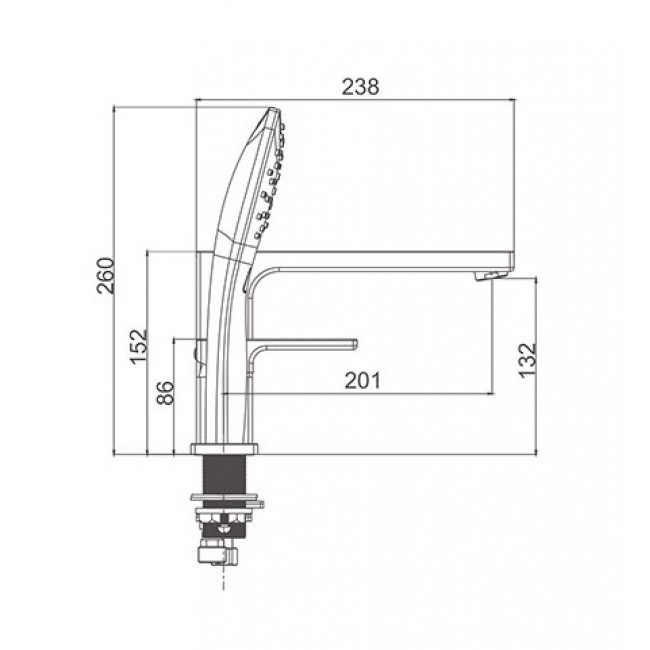 Приобрести gappo смеситель на борт ванны g1117-6, 3 отверстия, черный матовый 30055