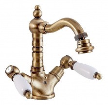 CEZARES Смеситель для биде FIRST с донным клапаном, бронза FIRST-BS2-02-Bi