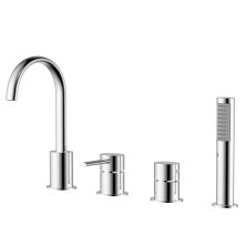 Azario Смеситель на борт ванны Delicate, 4 -отверстия, хром AZ-QA28173C-1381AC