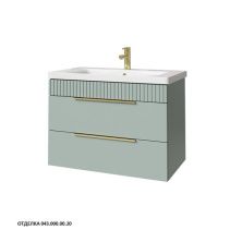 Caprigo Тумба с раковиной MONBAR-Smalty 80 см, бирюзовая, эмаль 36312eml 6