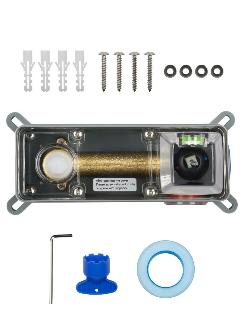 Приобрести смеситель для раковины встраиваемый wonzon & woghand stick, черный матовый (ww-88869017-mb)