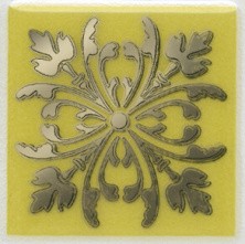 Декор настенный Kerama Marazzi Клемансо Ins. Оливковый 4.9x4.9