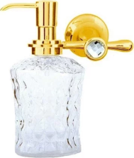 Boheme Дозатор жидкого мыла Chiaro, золото\кристаллы 10515