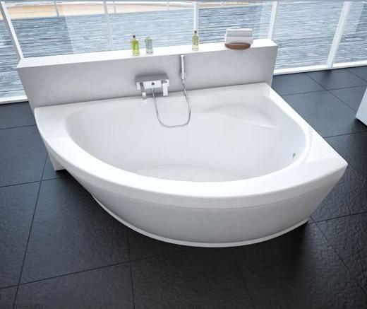 Приобрести акриловая ванна асимметричная aquatek аякс 2 r 170x110 см