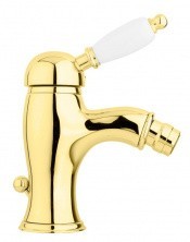 CEZARES Смеситель для биде ELITE с донным клапаном, золото ELITE-BSM1-03/24-Bi