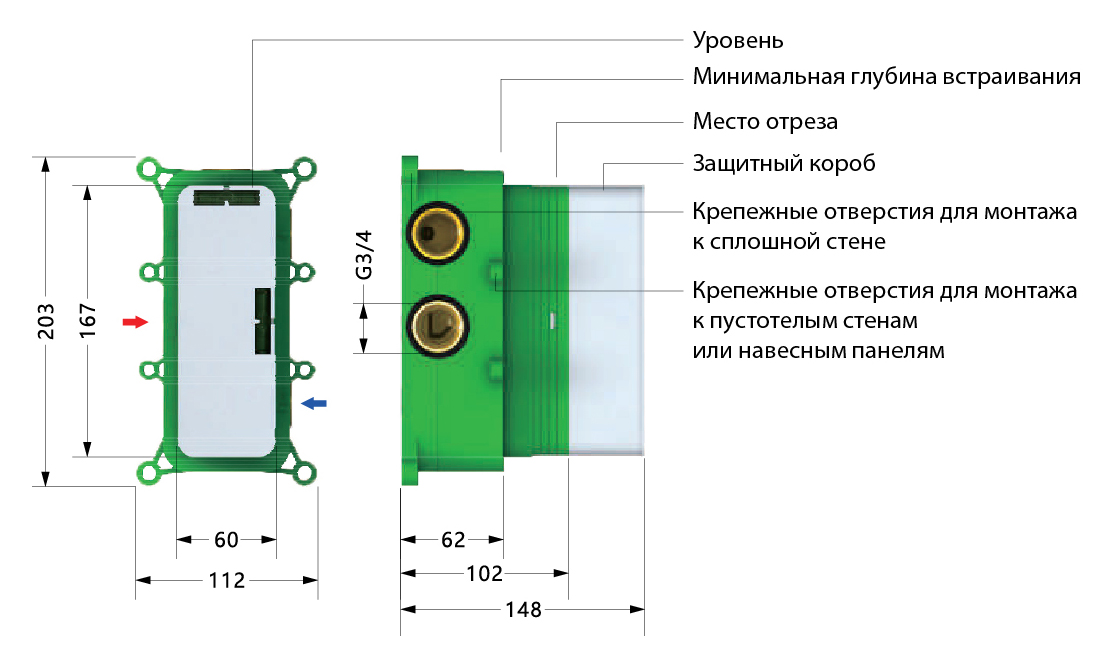Приобрести душевая система встроенная с термостатом timo petruma sx-5019/00sm хром
