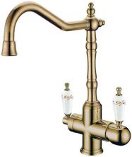 Boheme Смеситель для кухни Medici, бронза\белый 111-PR