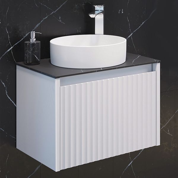 Приобрести сomforty тумба со столешницей и раковиной марсель-60 белая матовая