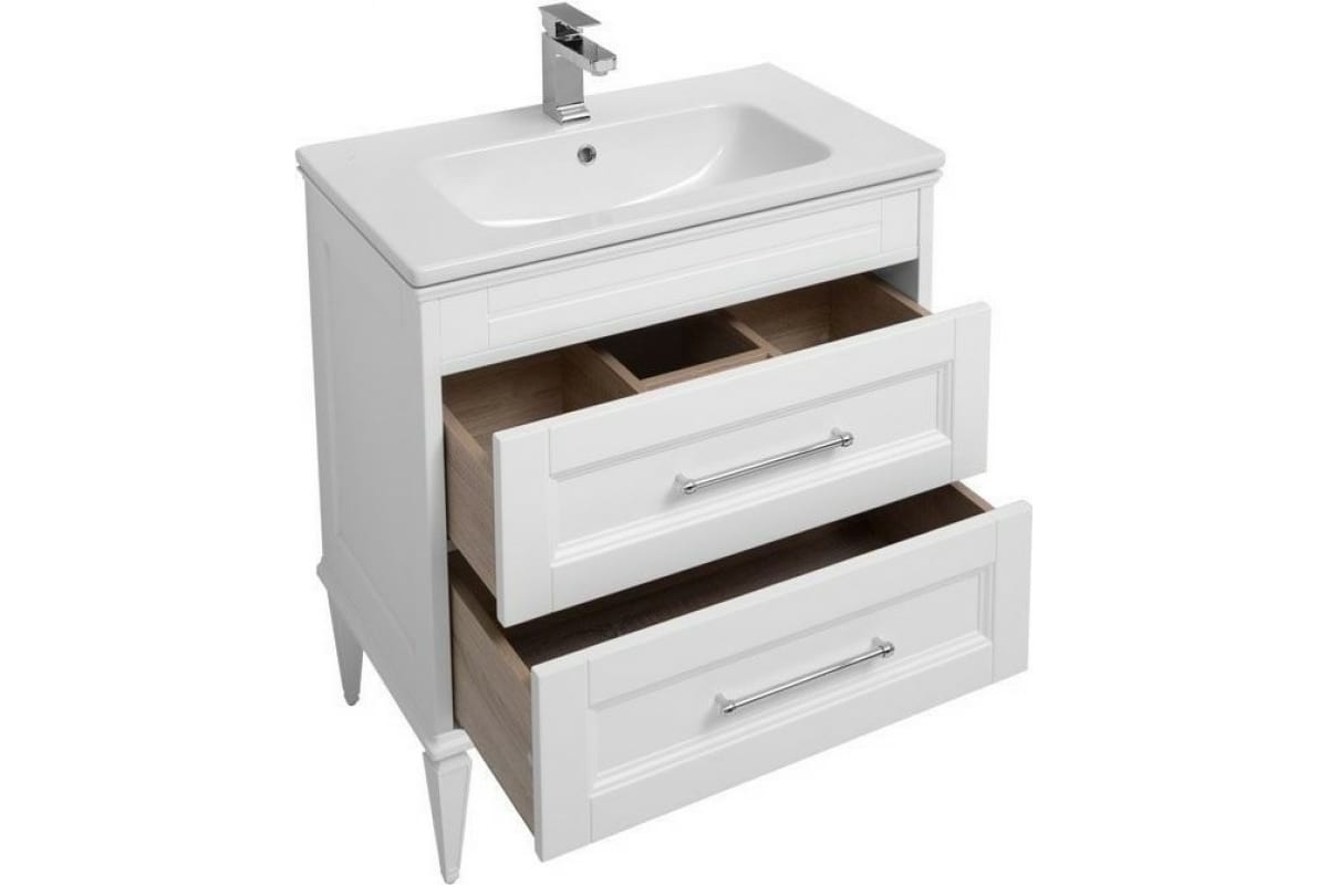 Приобрести aquanet тумба с раковиной бостон м 100 см, белая