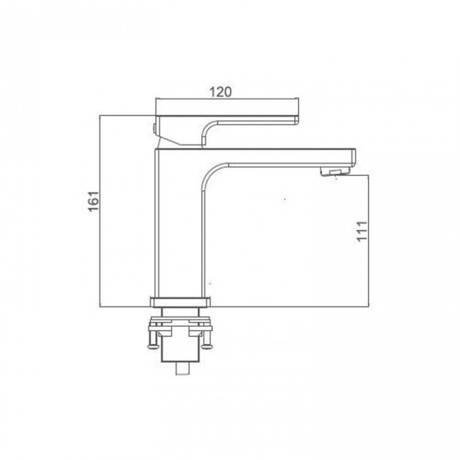 Приобрести gappo смеситель для раковины g1017-6, черный матовый 29424