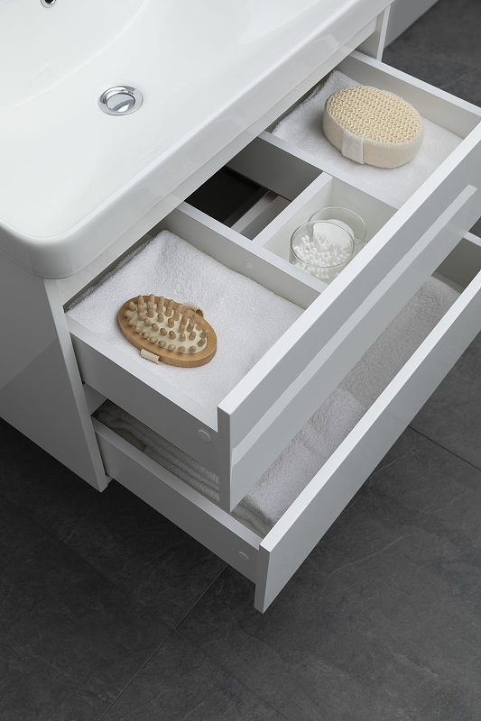 Приобрести aquanet тумба с раковиной вега 70 см, (2 ящика)