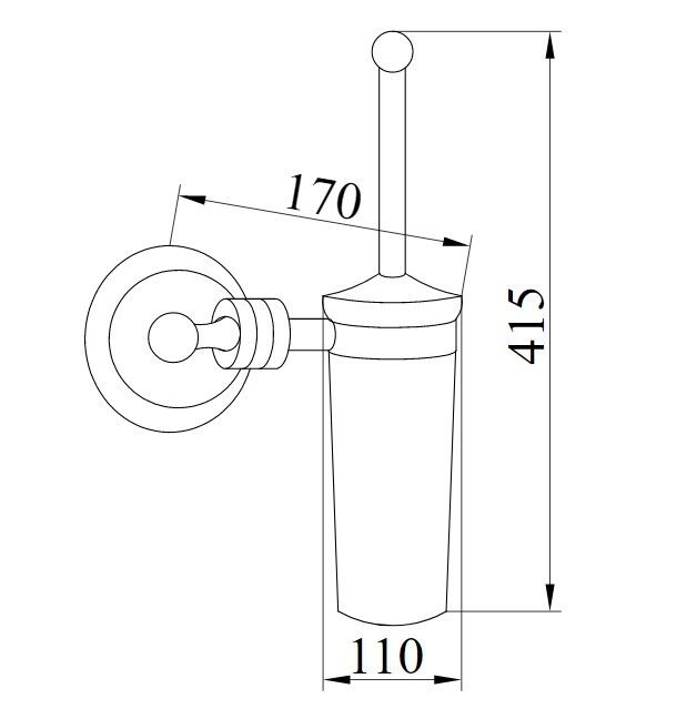 Приобрести boheme ершик для унитаза hermitage, бронза 10333