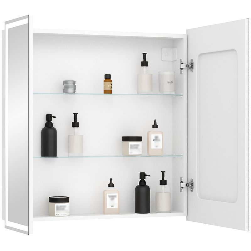 Приобрести continent зеркало шкаф с подсветкой allure 80х80 см, бесконтактный включатель, белое