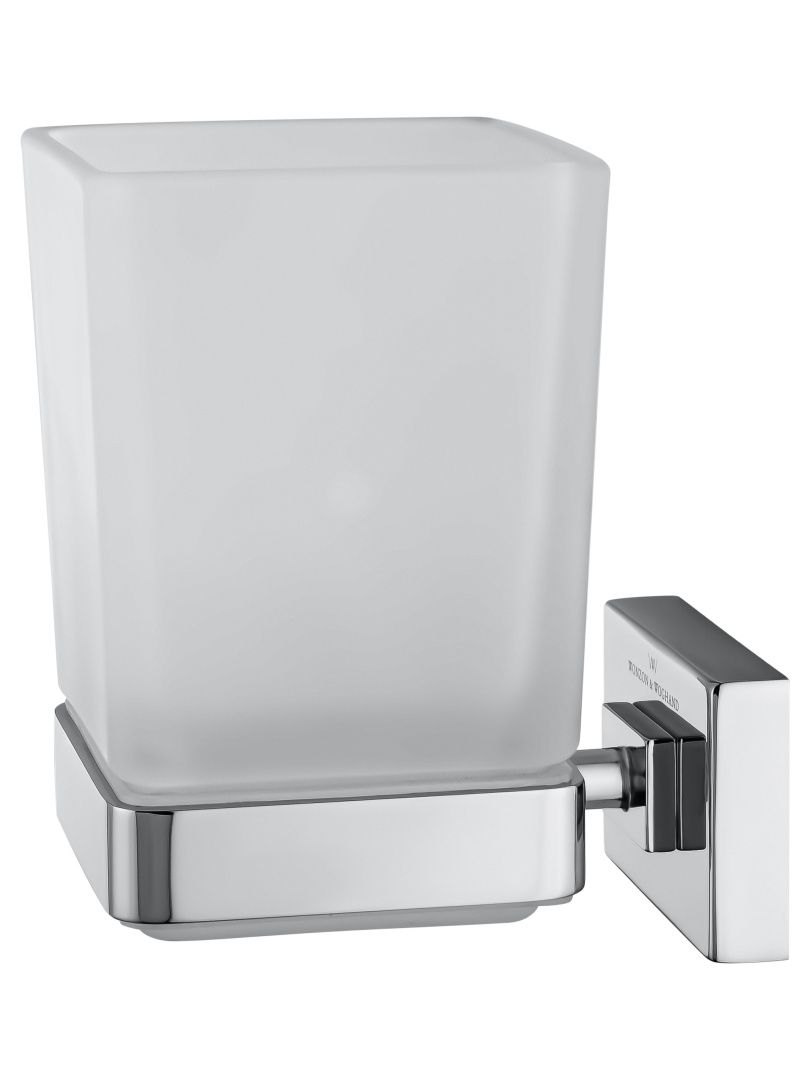 Приобрести стакан для зубных щеток с держателем wonzon & woghand flat, хром (ww-9721)