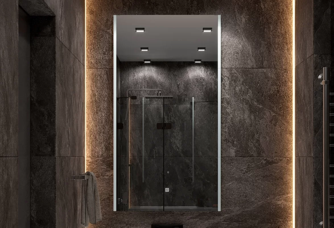 Приобрести continent зеркало с подсветкой modern 60х110 см, белое