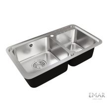 Oulin Кухонная мойка 78х43 см, сатин Oulin OL-Н9903