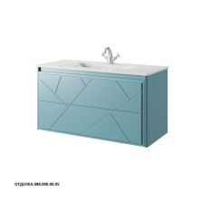Caprigo Тумба с раковиной TIBET - LOTTO 105 см, голубая, эмаль