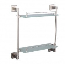 Gappo Полка для ванной комнаты G1707-2, 2-х ярусная, хром 92560