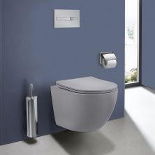 Vincea Унитаз подвесной Globo, ультратонкое сиденье, микролифт, серый матовый VT1-14SMG