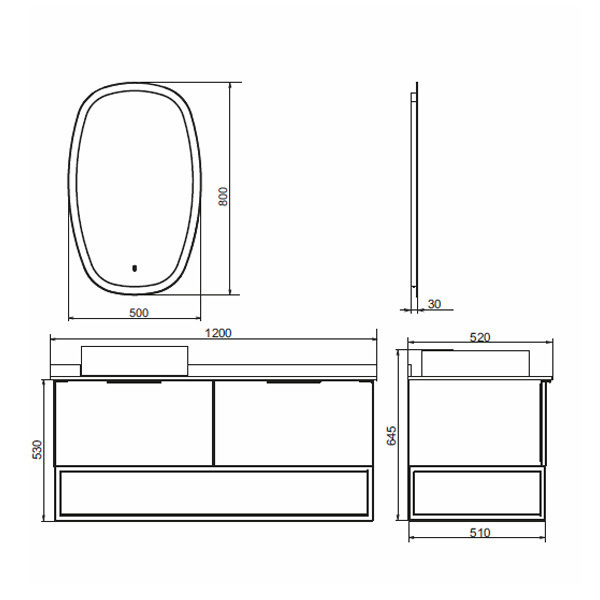 Приобрести сomforty тумба со столешницей и раковиной "порто-120-1" дуб тёмно-коричневый