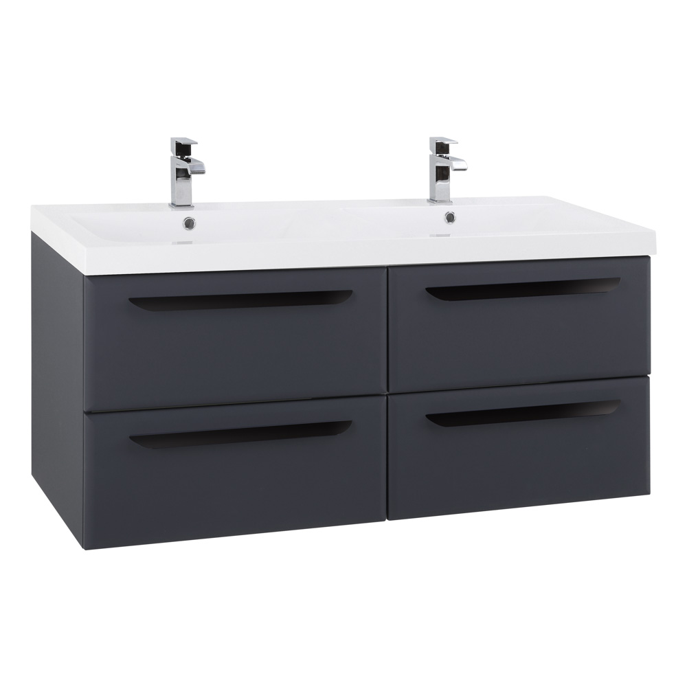 Приобрести cezares тумба подвесная с раковиной eco 120 см grafito, графит eco-1200-4c-so-2-gr-p