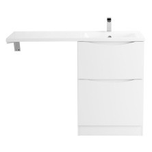 BelBagno Тумба с раковиной напольная LAVANDERIA 120 см, напольная 58/120-R Bianco Lucido, белая раковина