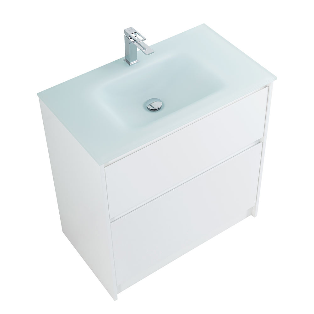 Приобрести belbagno тумба с раковиной kraft 80 см, напольная bianco opaco, белая матовая раковина