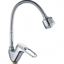 HAIBA Смеситель для кухни 435 мм, гибкий излив, хром HB-4304-3