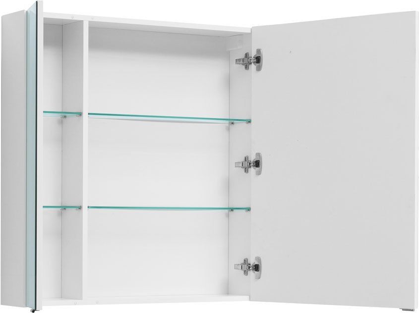 Приобрести aquanet зеркальный шкаф алвита 80 см, белый