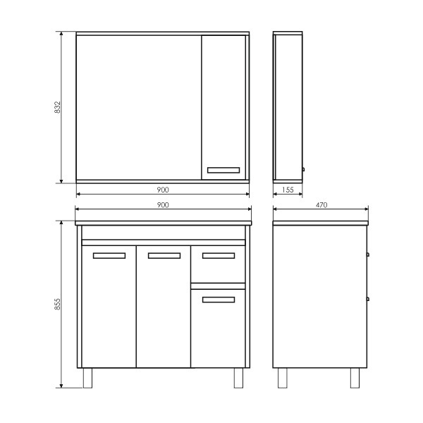 Приобрести сomforty зеркало-шкаф "тулуза-90" сосна лоредо