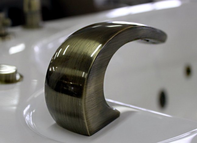 Приобрести радомир излив для ванны линкольн - малый, bronze