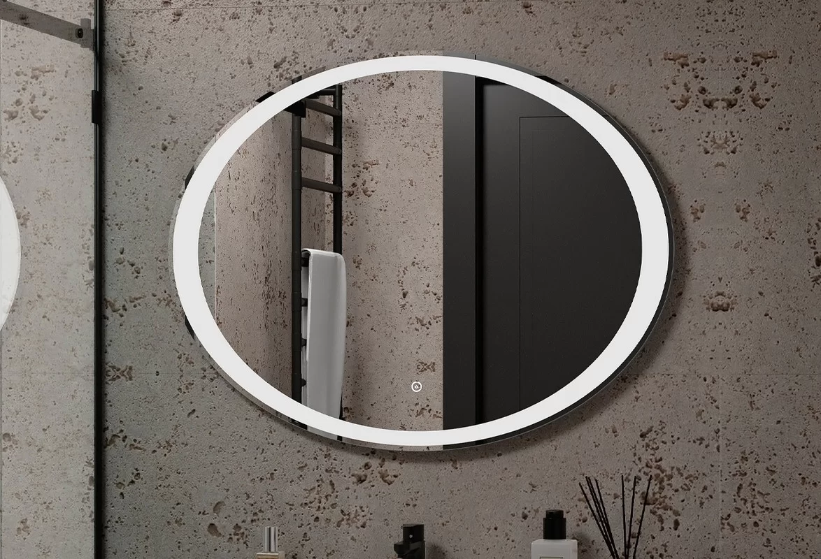 Приобрести continent зеркало с подсветкой credo 90х70 см, белое