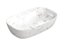 Hayzburg Накладная раковина чаша 60х38 см, мрамор, матовая HB-0029-14