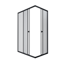 Triton Душевое Ограждение Вента БВ 100x80 см, черное Щ0000057858