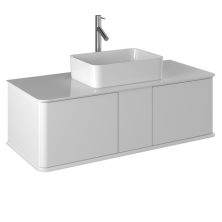 Briz Тумба подвесная с раковиной ROME 120 см, белая глянцевая Т18-120