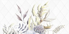 Декор настенный Alma Ceramica Lima Цветы тип 2