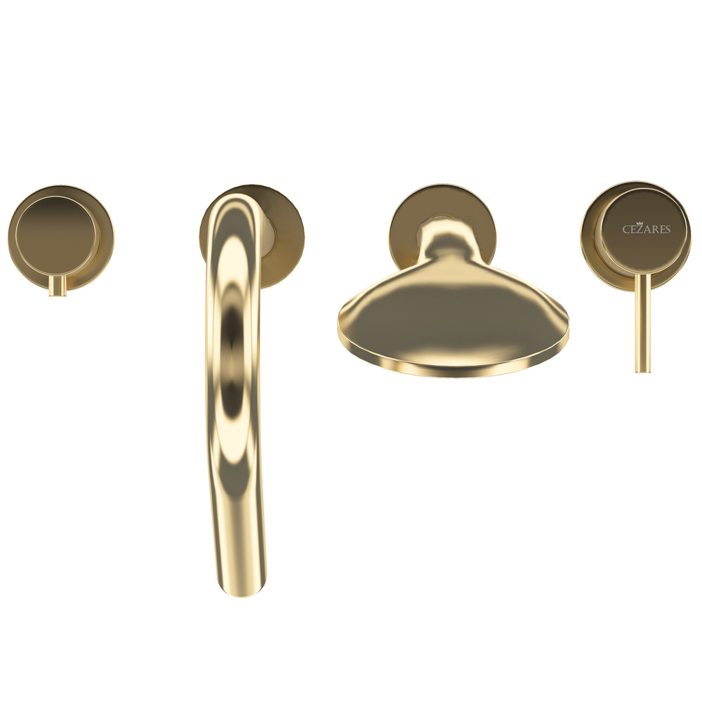 Приобрести cezares смеситель на борт ванны leaf-bvdm4-l-sr