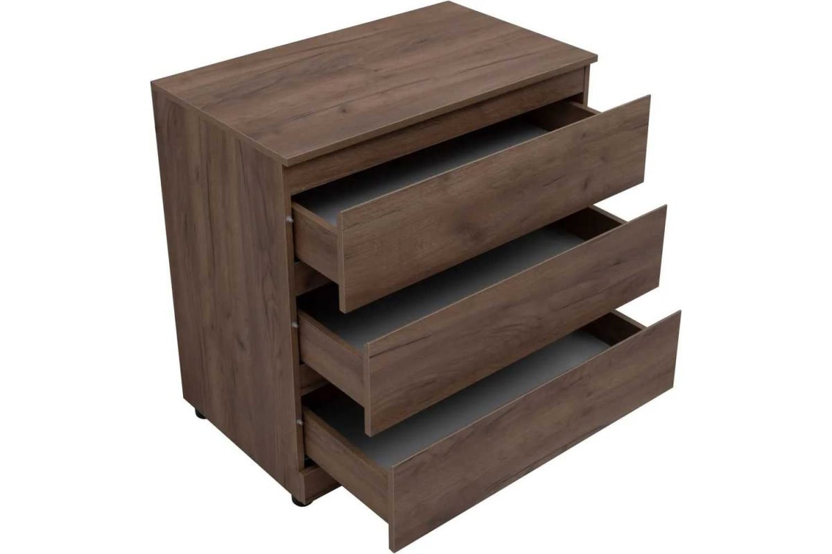 Приобрести aquanet комод сканди 80x48 см, дуб крафт (3 ящика)