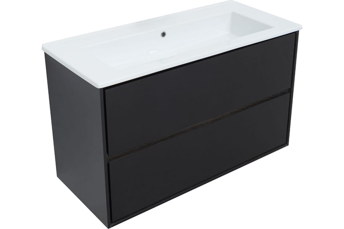 Приобрести aquanet тумба с раковиной милан 105 см, см, черный глянец