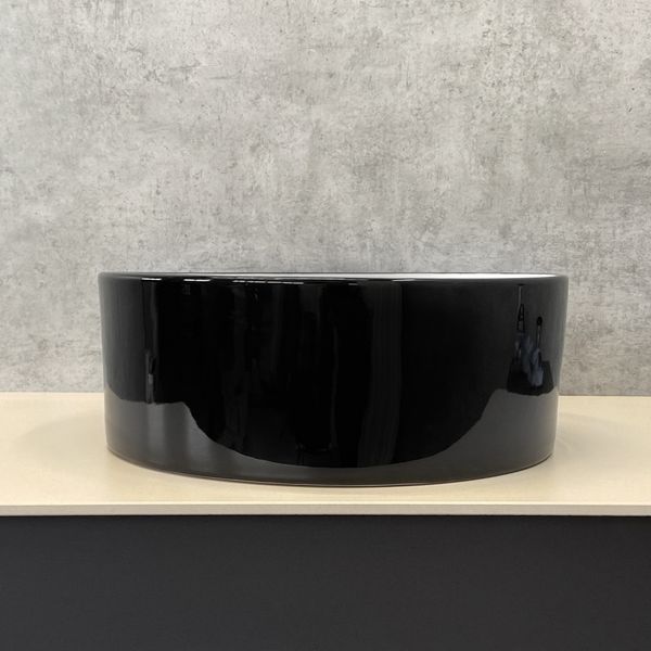 Приобрести comforty раковина 7078abw 40х40 см, черный/белый