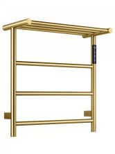 Полотенцесушитель электрический с полкой WONZON & WOGHAND BONN, Брашированное золото (WW-AL402-BG)