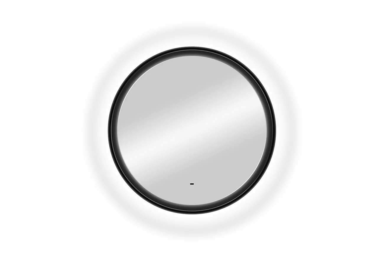 Приобрести continent зеркало с подсветкой planet black 80х80 см, черное