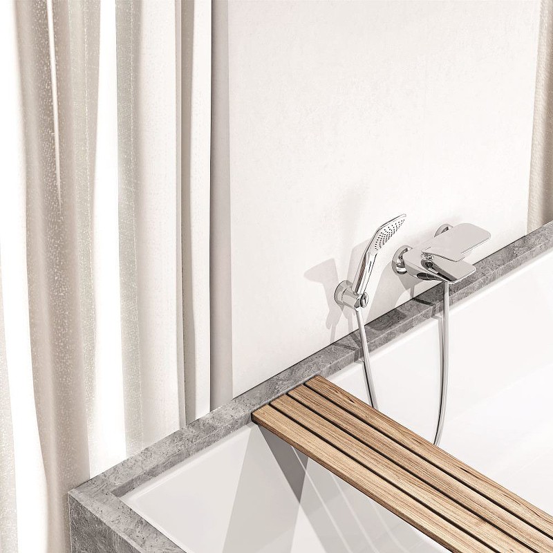 Приобрести kludi balance однорычажный смеситель для ванны и душа, арт. 524450575